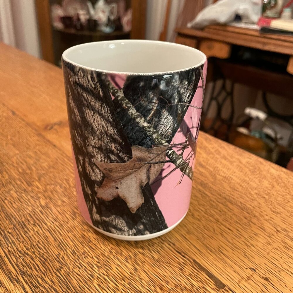 Tall Mossy Oak Nature Themed Coffee Cup Mug made in Thailand